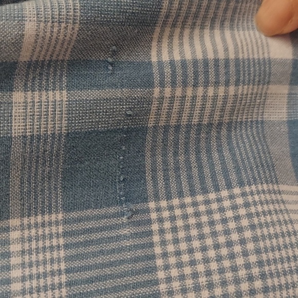 TOMMY HILFIGER Oxford Plaid Short Sleeve Button Down Shirt - Picture 8 of 10